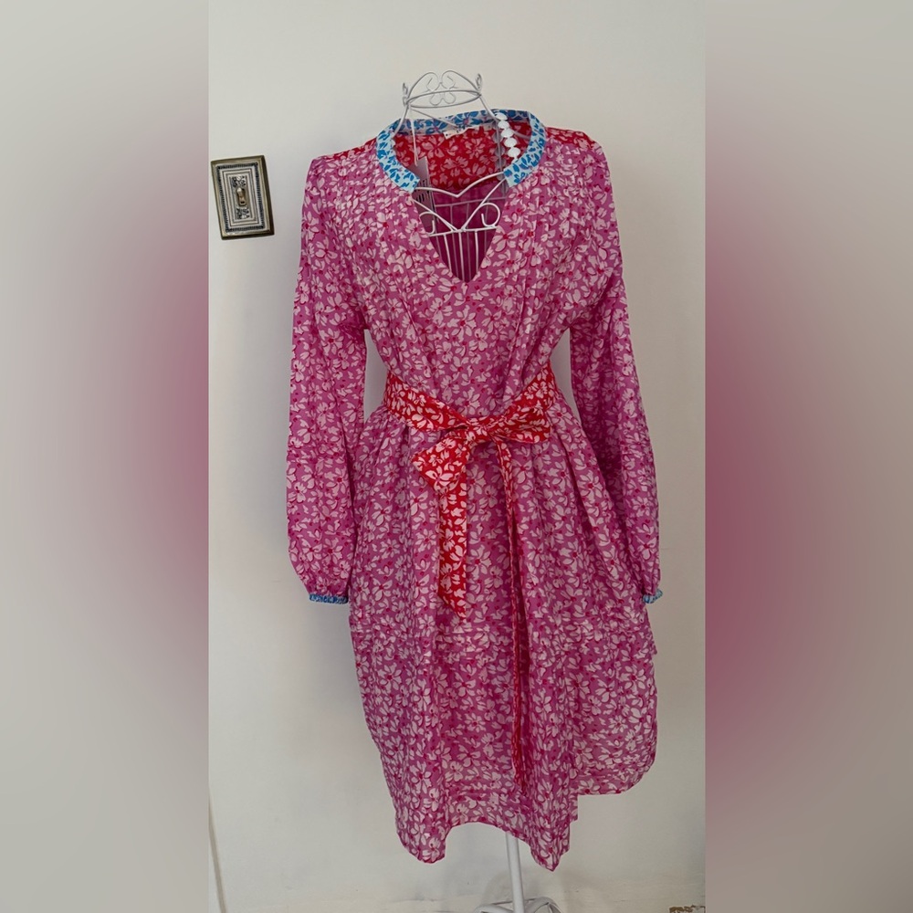 Roller Rabbit Red and Blue Floral Dress